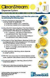 CleanStream Evacuation System Cleaner - Air Techniques